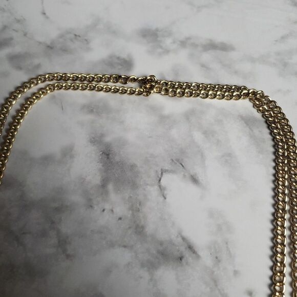 Vintage Golden Long Necklace - Picture 7 of 8
